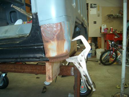 Cutting away excess metal