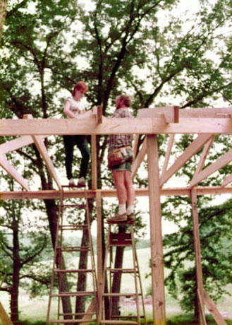 Building the gazebo