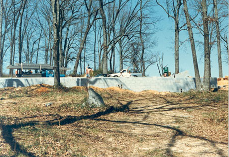 Bottom wall ready for floor framing