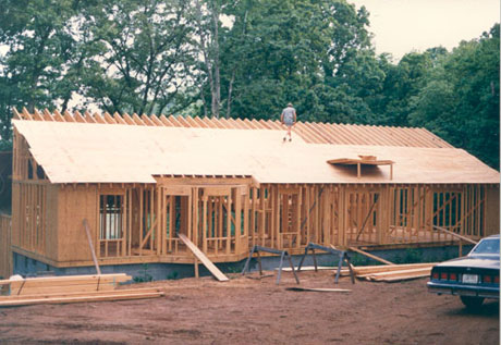 Decking on upper rafters