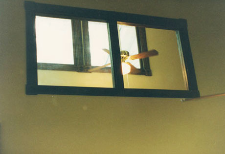 Near-ceiling windows in daughter's bedroom