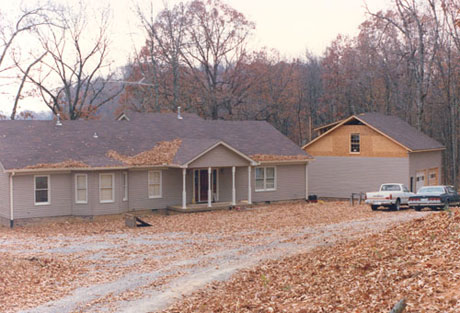 Garage nearing completion