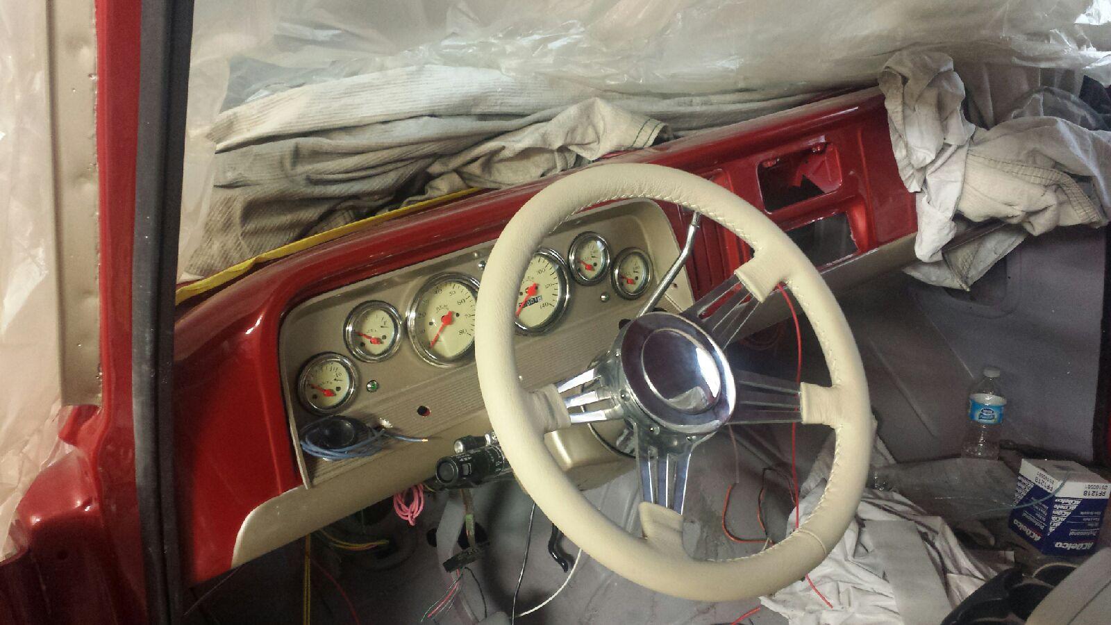 steering wheel and instrument panel
