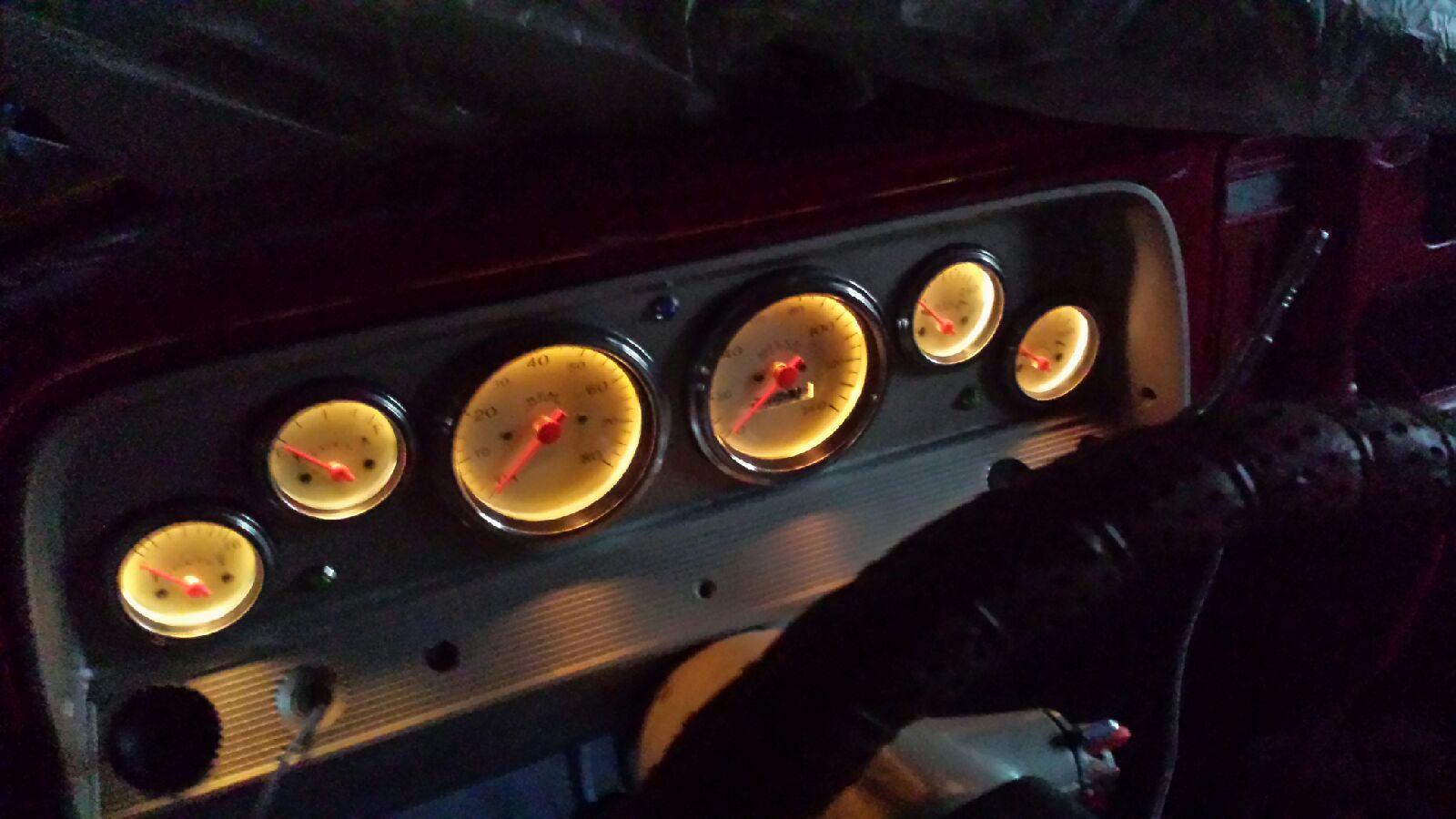 lighted instrument panel