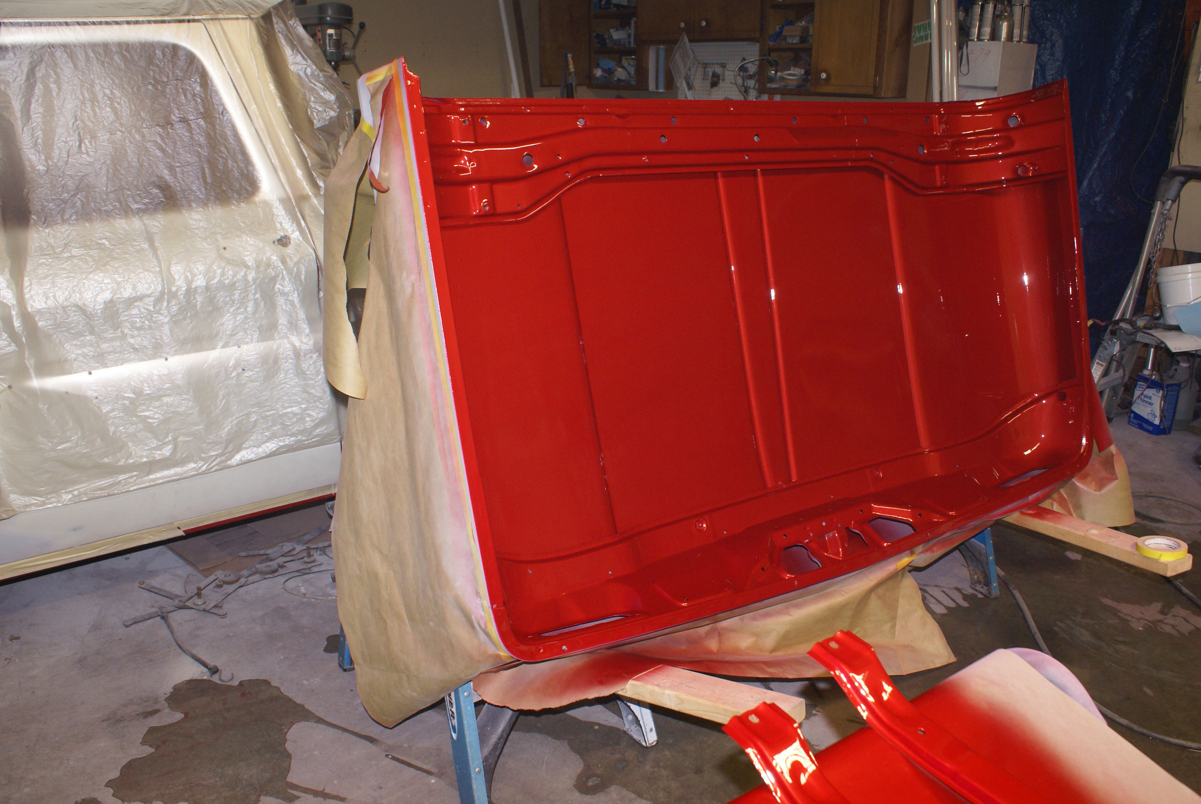 painting underside of hood