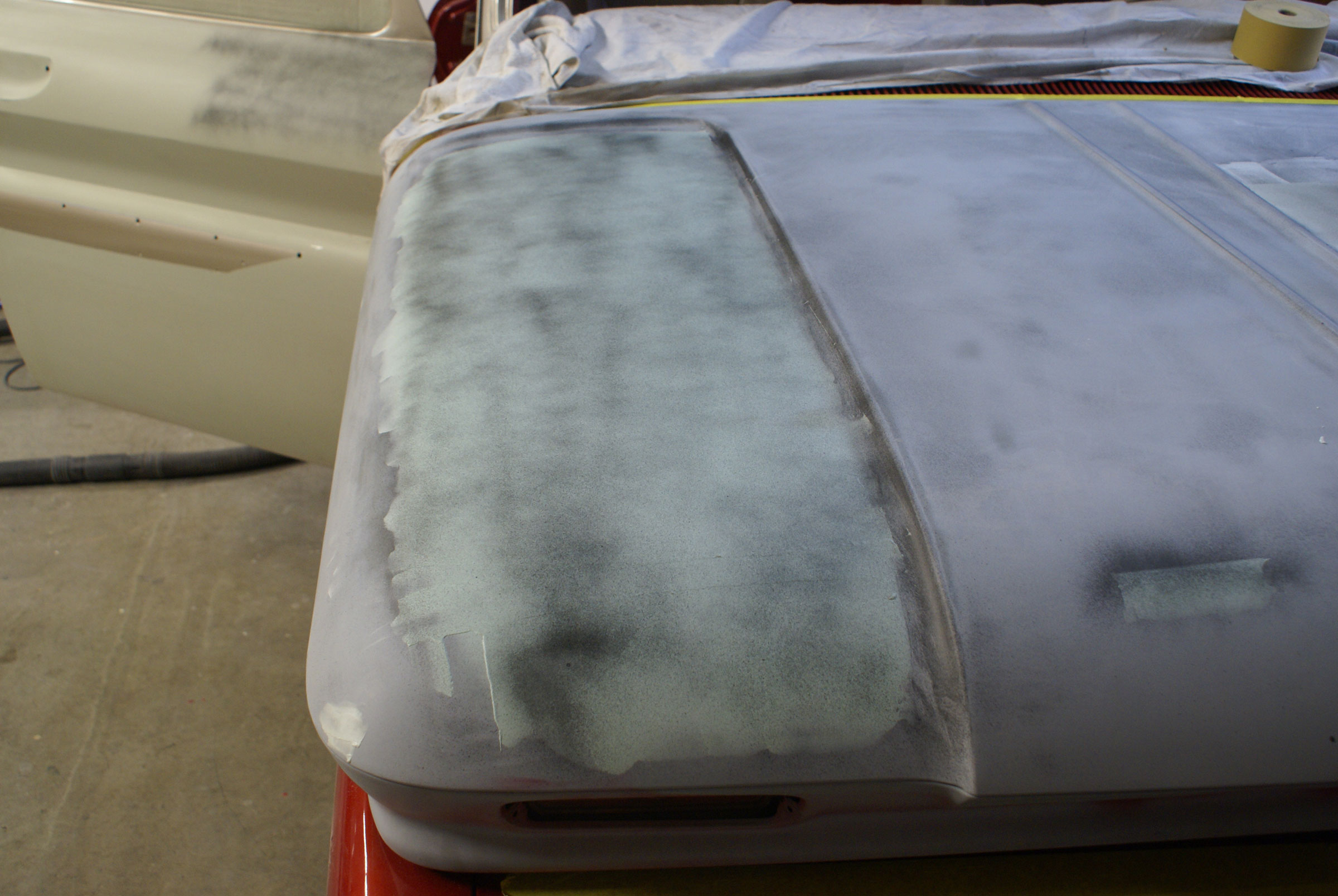final block, filling, and sanding on hood